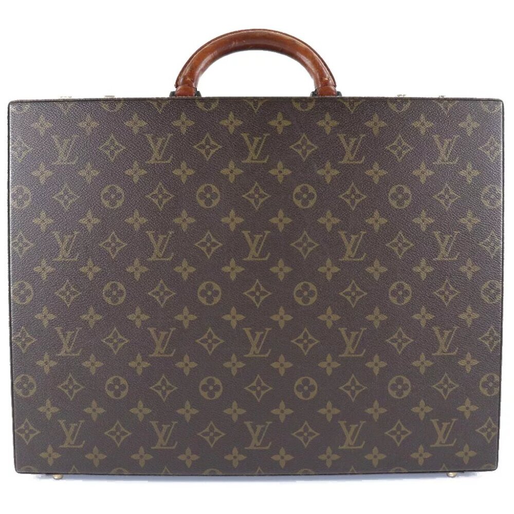 LOUIS VUITTON crusher Business bag M53124 Attache case Brown Monogram canv...